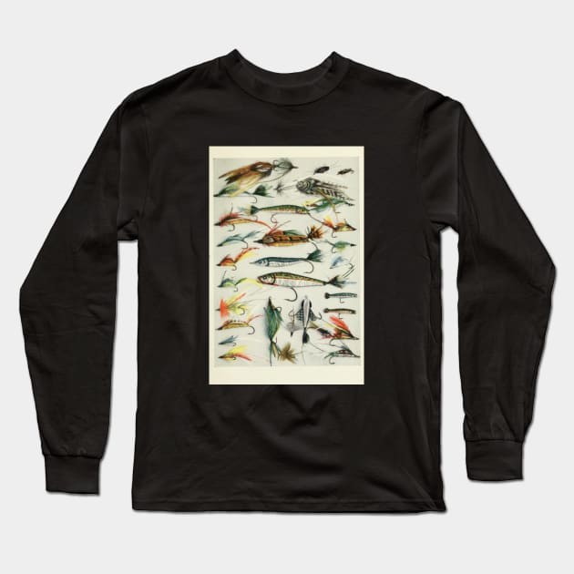 Fishing Lures Long Sleeve T-Shirt by bluespecsstudio